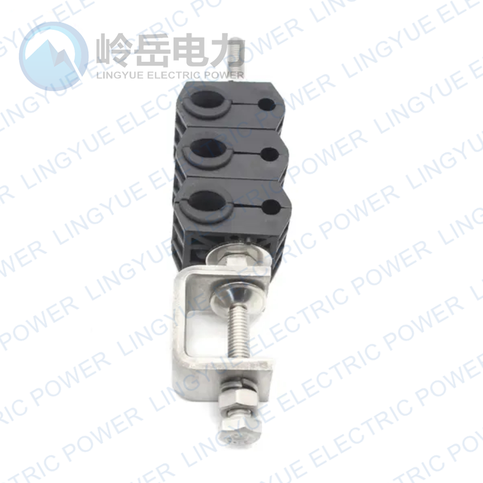6-Pins Fiber Optic Dual Feeder Flexline Clamp