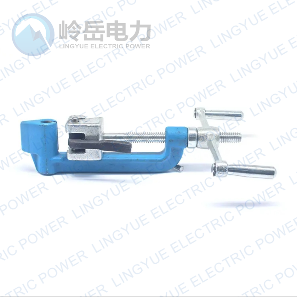 Hand tool for tensioning steel cable ties for cable installation