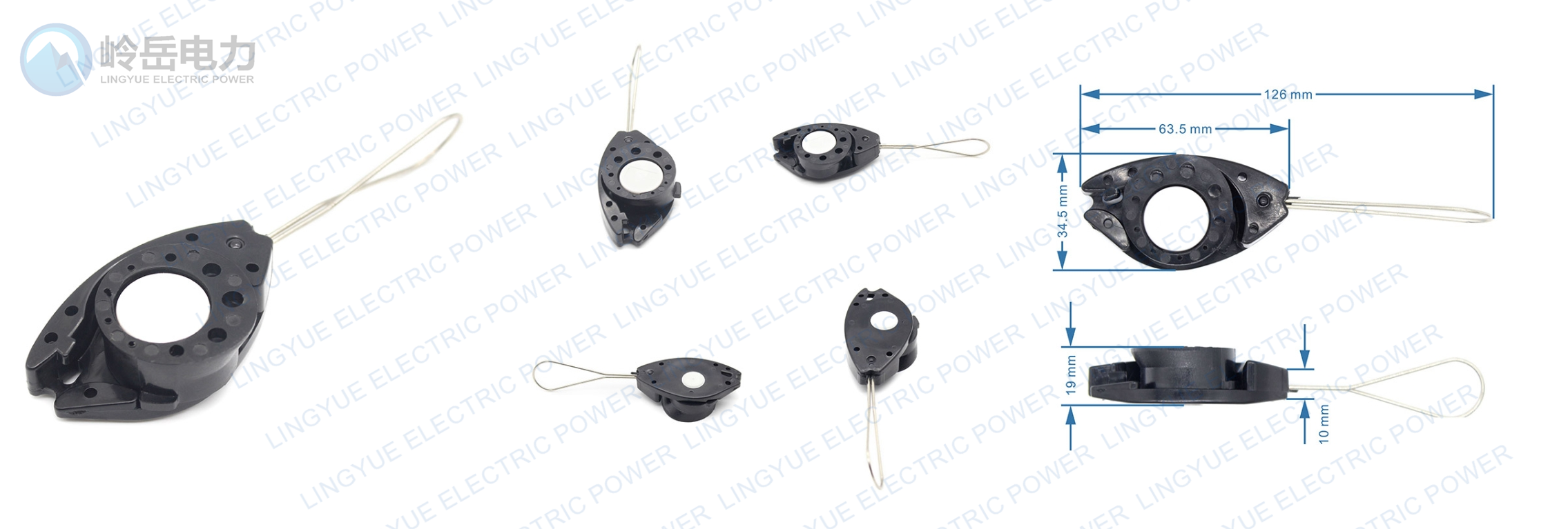 1074 Self-adjusting optical fiber clamp