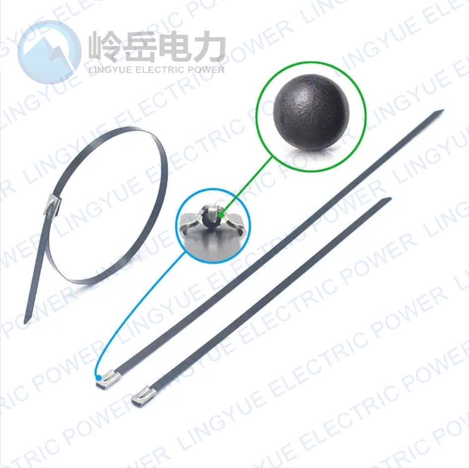 Stainless Steel Epoxy Coated Ball Lock Cable Tie